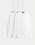 Marks & Spencer "3pk Regular Fit Easy Iron Long Sleeve Shirts"